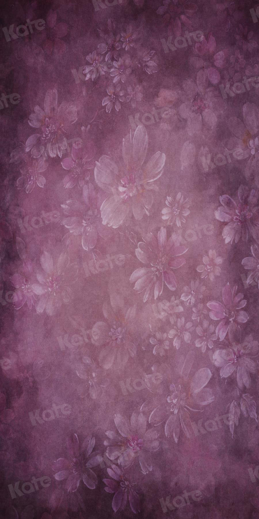 Kate Toile de fond de Fleurs abstraites violettes pour les photographes et les studios