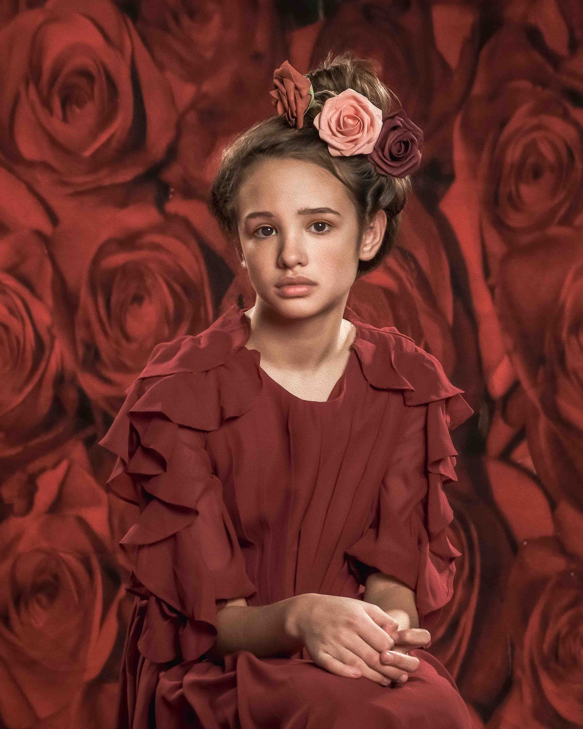 Kate Fleurs Saint-Valentin Roses rouges Toile de fond pour la photographie - Kate Backdrop FR