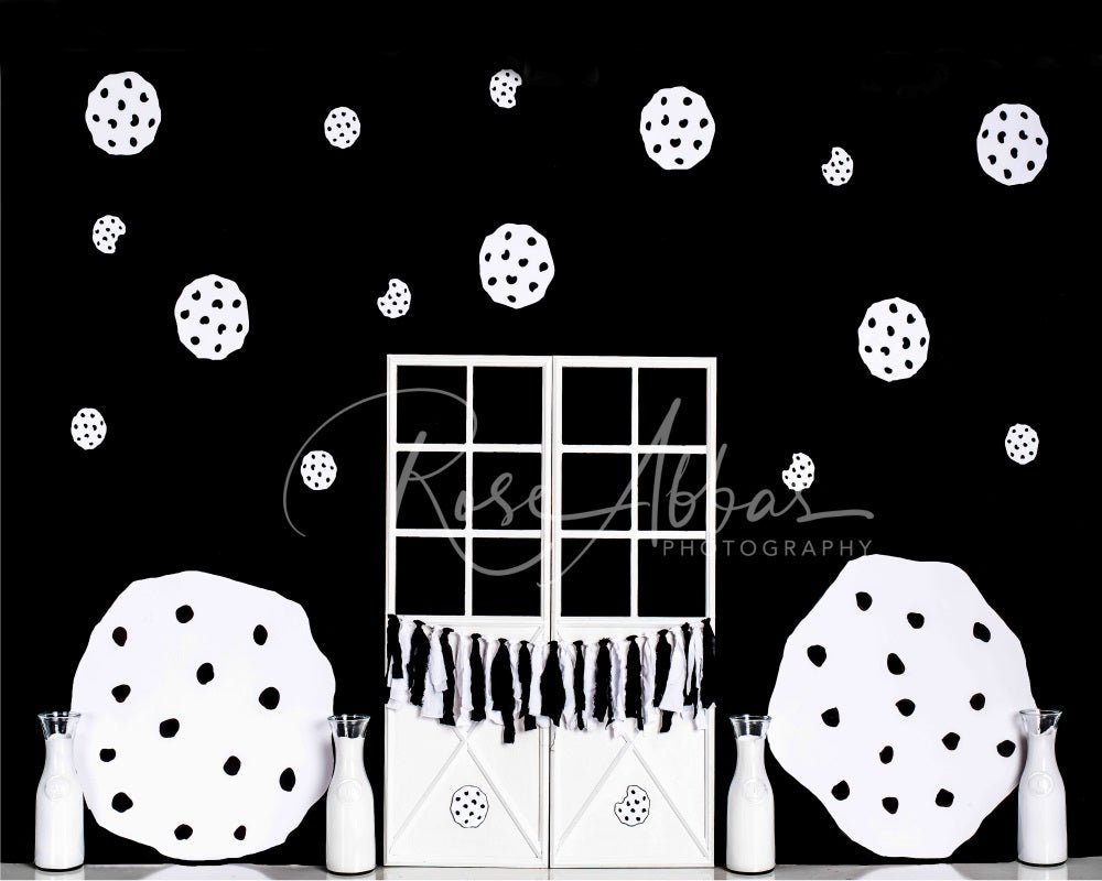 Kate Biscuits Noir Blanc Sans boîte Cake smash Toile de fond conçu par Rose Abbas