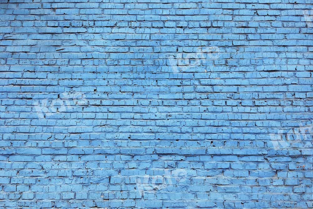 Kate toile de fond de mur de briques bleues conçue par Chain Photographie