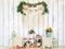 Kate Bohème Fleurs Planche en bois Blanc Toile de fond conçue par Emetselch - Kate Backdrop FR