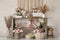 Kate Saint-Valentin Boho Doux Roses Toile de fond conçue par Mandy Ringe - Kate Backdrop FR