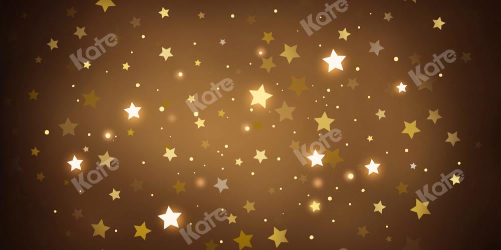 Kate Toile de fond d'étoiles brillantes brunes scintillantes Conçu par Kate Image