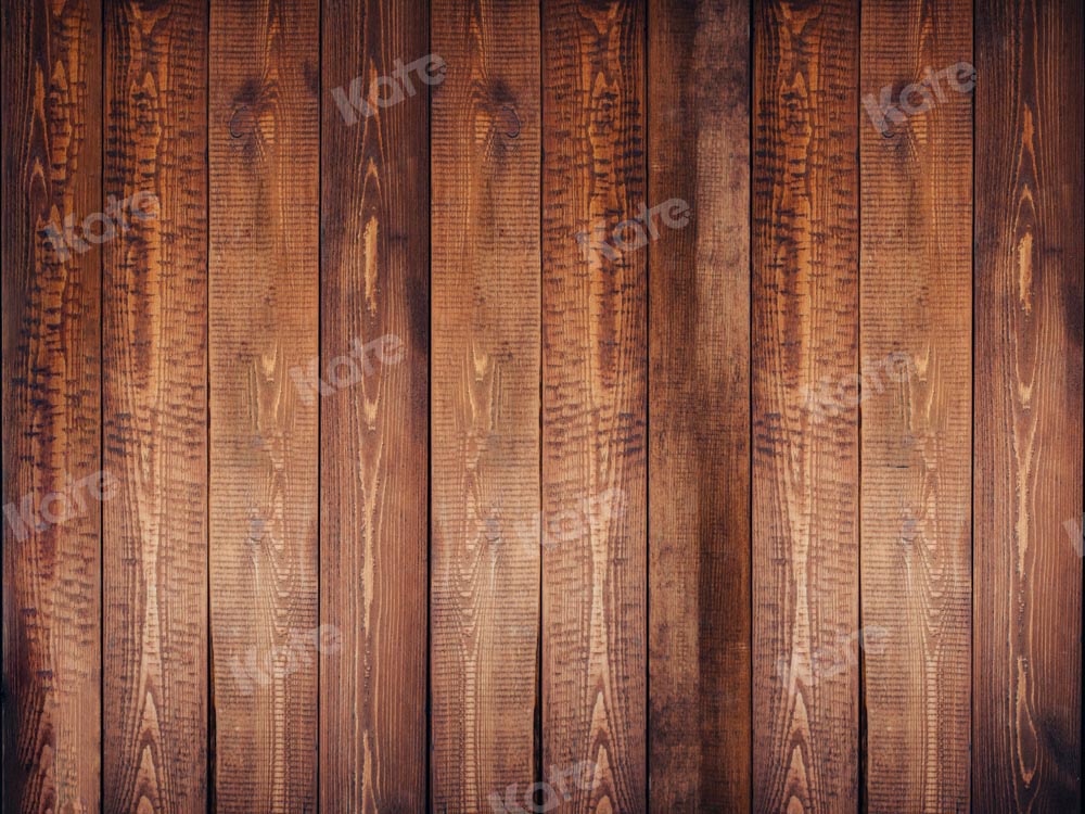 Kate planche de fond en grain de bois marron conçue par Kate image