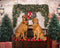 Kate Porte Mur de briques Toile de fond Arbres de Noël conçue par la photographie JS - Kate Backdrop FR