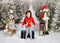 Kate Chemin Ferme Sapin de Noël Neige Toile de fond pour la photographie - Kate Backdrop FR