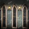 Kate Fenêtres Église Nuit Toile de fond conçue par Chain Photographie - Kate Backdrop FR