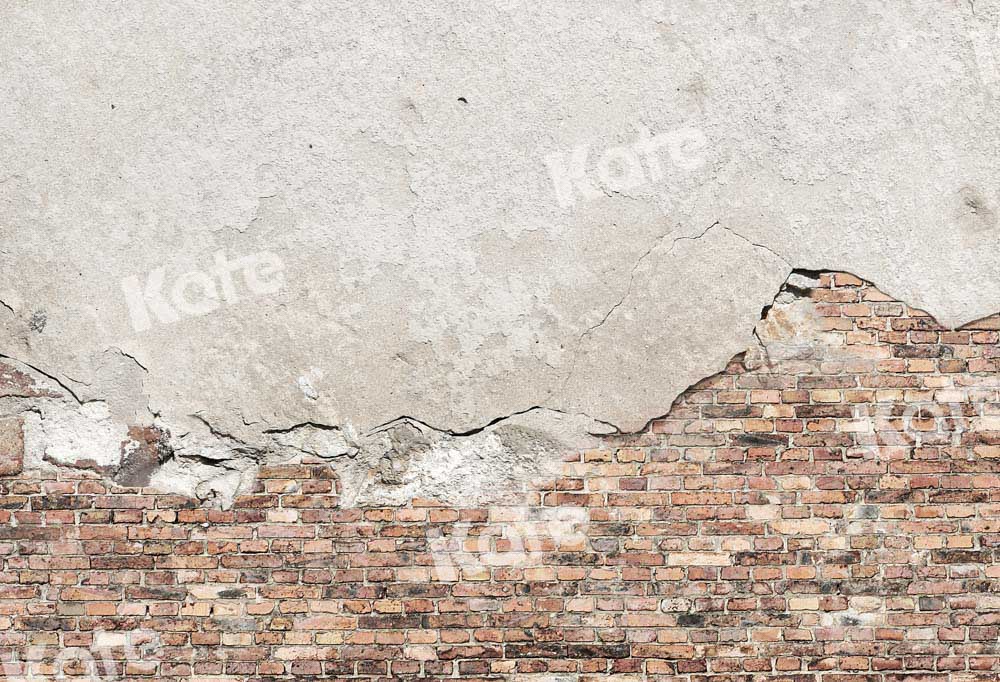Kate ciment de toile de fond de mur de brique fissuré conçu par Chain Photographie - Kate Backdrop FR