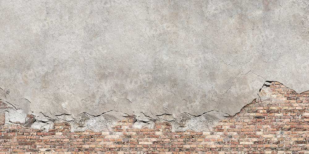 Kate brique de toile de fond de mur de ciment fissuré pour la photographie