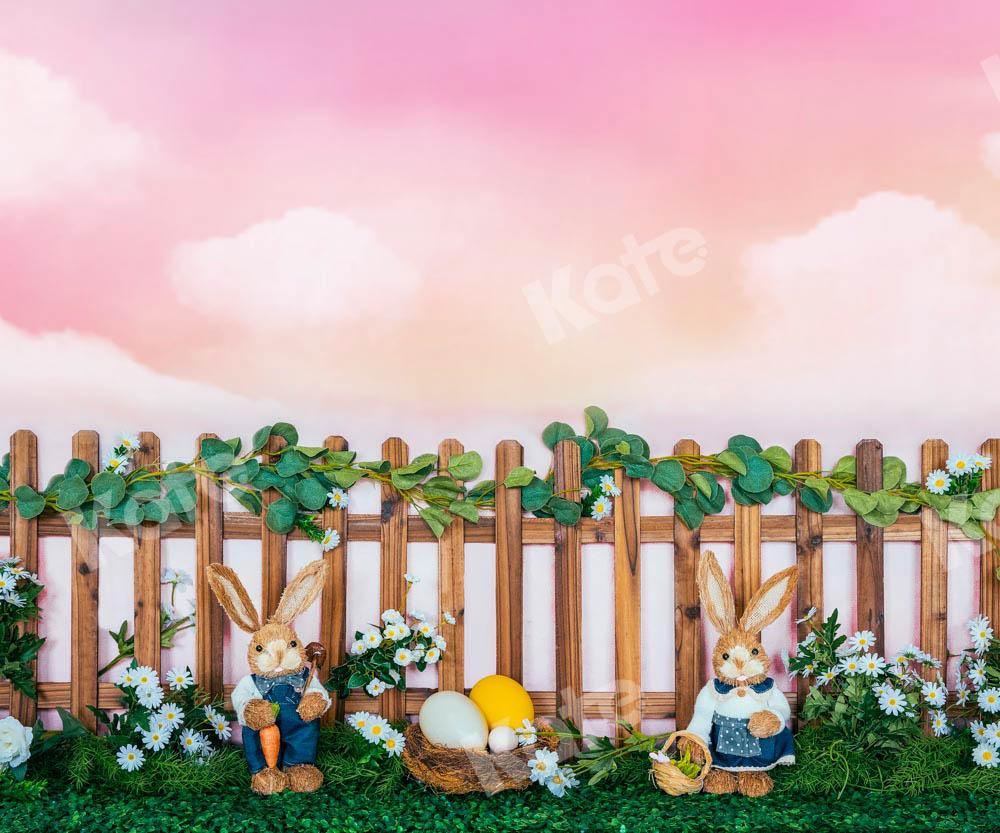 Kate Jardin de couleurs de toile de fond de lapin de Pâques conçu par Emetselch