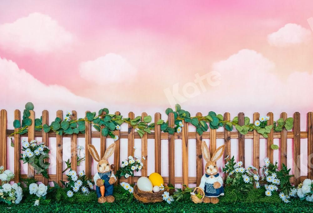 Kate Jardin de couleurs de toile de fond de lapin de Pâques conçu par Emetselch