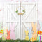 Kate Porte de grange Mur Porte Blanc Lapin Pâques Toile de fond conçue par Emetselch - Kate Backdrop FR