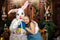 Kate Printemps Brun Mur en bois Jardin Lapin Pâques Toile de fond pour la photographie - Kate Backdrop FR