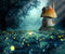 Kate Conte de Fées Forêt Toile de Fond Champignon Cottage pour la photographie - Kate Backdrop FR