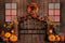 Kate Planche de bois Citrouille Automne Tête de lit Toile de fond conçue par Emetselch - Kate Backdrop FR