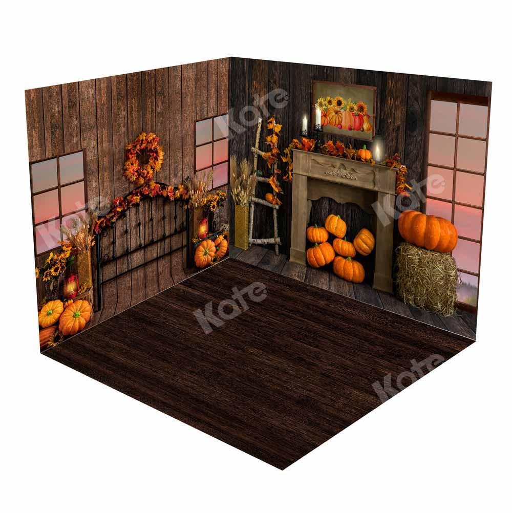 Kate Boho Citrouille Automne Ensemble de chambre (8pix8pi&10pix8pi&8pix10pi) - Kate Backdrop FR
