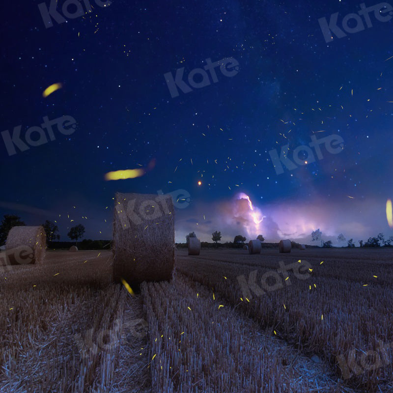 Kate Champ Nuit Ciel Paillettes Moisson Toile de fond pour la photographie - Kate Backdrop FR