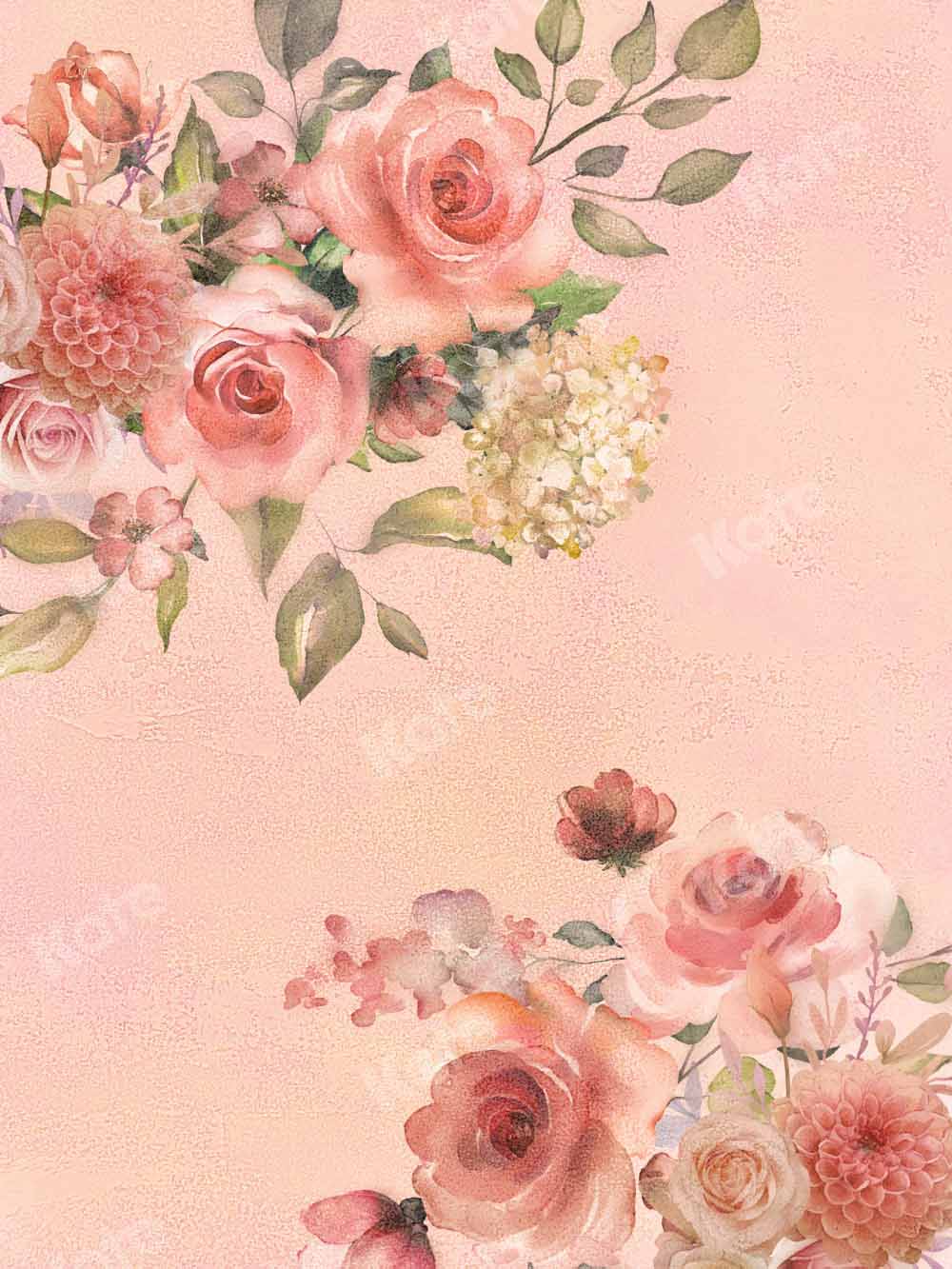 Kate Floral Millésime Toile de fond Texture Abstrait Conçu par Chain Photographie - Kate Backdrop FR