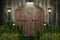 Kate Porte de grange Nuit Fleurs Lampadaire Toile de fond conçue par Emetselch - Kate Backdrop FR