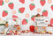 Kate Fraises fraîches Rouge Fleurs Été Toile de fond conçue par Uta Mueller Photographie - Kate Backdrop FR
