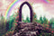 Kate Arc-en-ciel Jardin Arbres Toile de fond conçue par Chain Photographie - Kate Backdrop FR