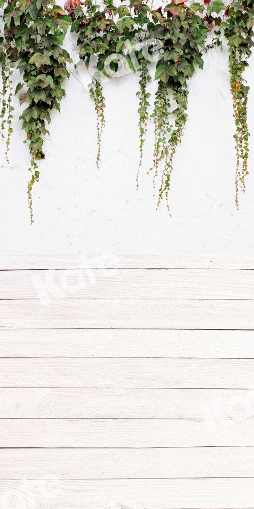 Kate Planche de toile de fond de mur de plantes vertes conçue par Chain Photographie