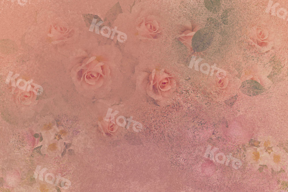 Kate Toile de fond de fleurs peintes à la main Texture vintage Conçu par GQ