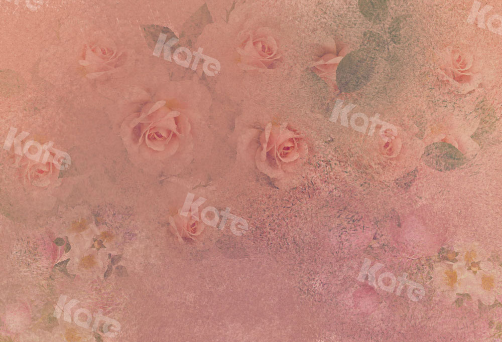 Kate Toile de fond de fleurs peintes à la main Texture vintage Conçu par GQ