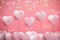 Kate Coeur Ballons Lumière Rose Toile de fond Conçu par Chain Photographie - Kate Backdrop FR
