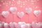 Kate Coeur Ballons Lumière Rose Toile de fond Conçu par Chain Photographie - Kate Backdrop FR
