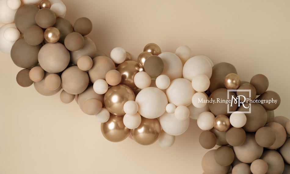 Kate Guirlande de Ballons Boho Neutre Toile de fond conçue par Mandy Ringe Photographie