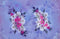 Kate Fête des Mères Fleurs Violet Rose Blanc Toile de Fond Conçu par Mini MakeBelieve - Kate Backdrop FR