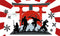 Kate Fête Anniversaire Karaté Ninja Toile de fond conçue par Mandy Ringe - Kate Backdrop FR