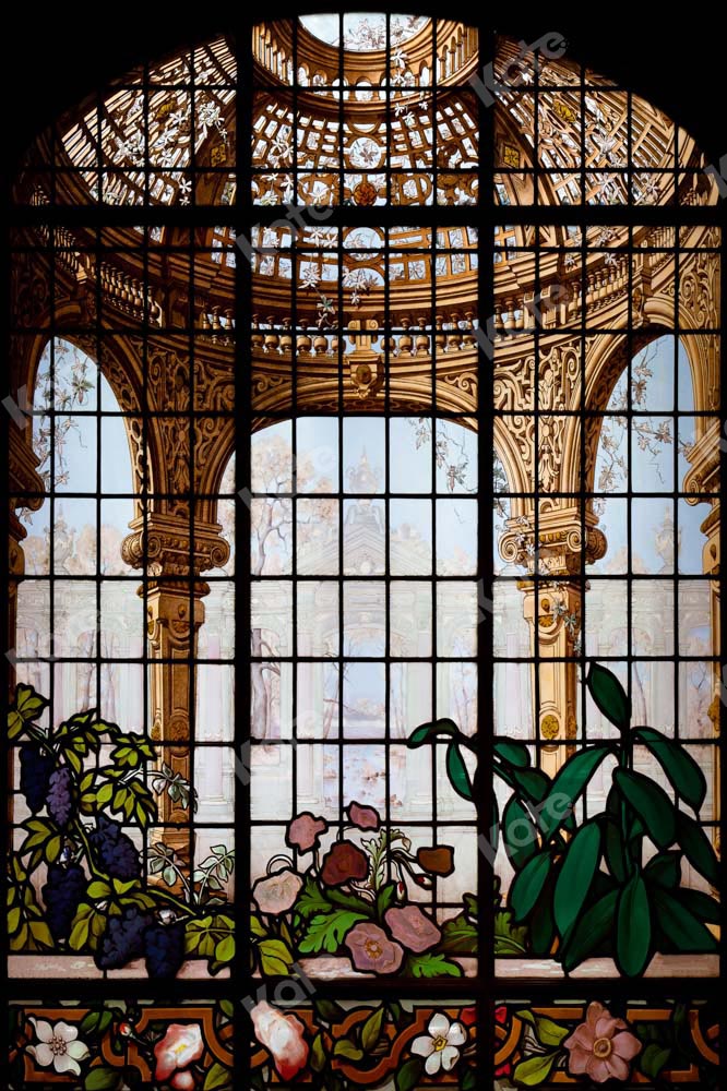 Kate Intérieur de toile de fond de fenêtre fleuri mariage orné conçu par Chain Photographie
