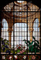 Kate Intérieur Fenêtre Fleuri Mariage Orné Toile de fond conçu par Chain Photographie - Kate Backdrop FR
