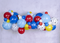 Kate Patte Ballons Coloré Mur de ciment Toile de fond conçu par Mini MakeBelieve - Kate Backdrop FR