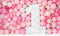 Kate Rose Ballons Mur 1er Anniversaire Toile de fond Conçu par Kerry Anderson - Kate Backdrop FR