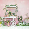 Kate Chariot Printemps Pâques Rose Lapin Toile de fond conçue par Emetselch - Kate Backdrop FR
