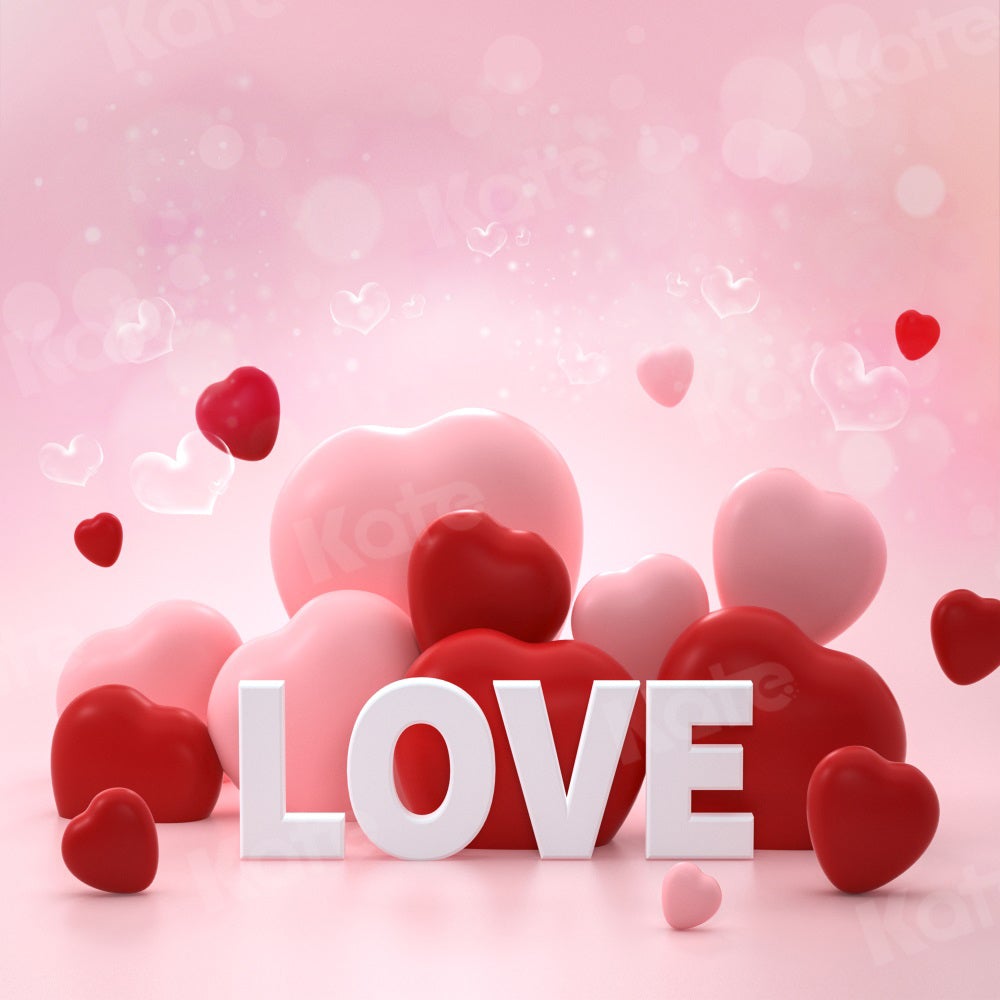 Kate Toile de fond rose pour la Saint-Valentin Amour pour la photographie
