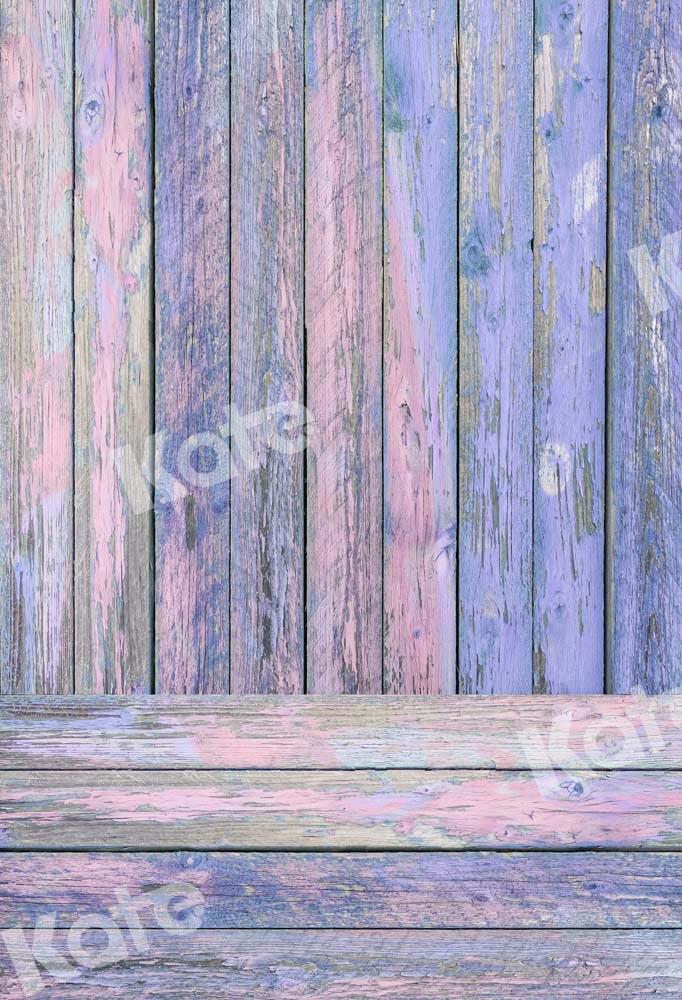 Kate Épissage en détresse de toile de fond en bois rose violet conçu par Chain Photography