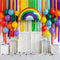 Kate Fête Anniversaire Ballons Arc-en-ciel Coloré Toile de fond conçue par Emetselch - Kate Backdrop FR