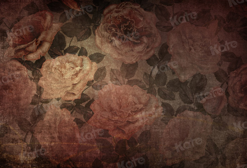 Kate Boudoir de toile de fond de fleurs rétro pour la photographie