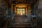 Kate Rétro Grand Escalier Toile de Fond Bâtiment Abandonné pour la Photographie - Kate Backdrop FR