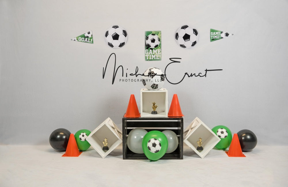 Kate Champion Football Sport Enfant Toile de fond conçue par Michele Ernst Photographie - Kate Backdrop FR