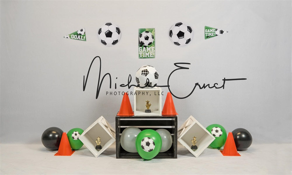 Kate Champion Football Sport Enfant Toile de fond conçue par Michele Ernst Photographie - Kate Backdrop FR