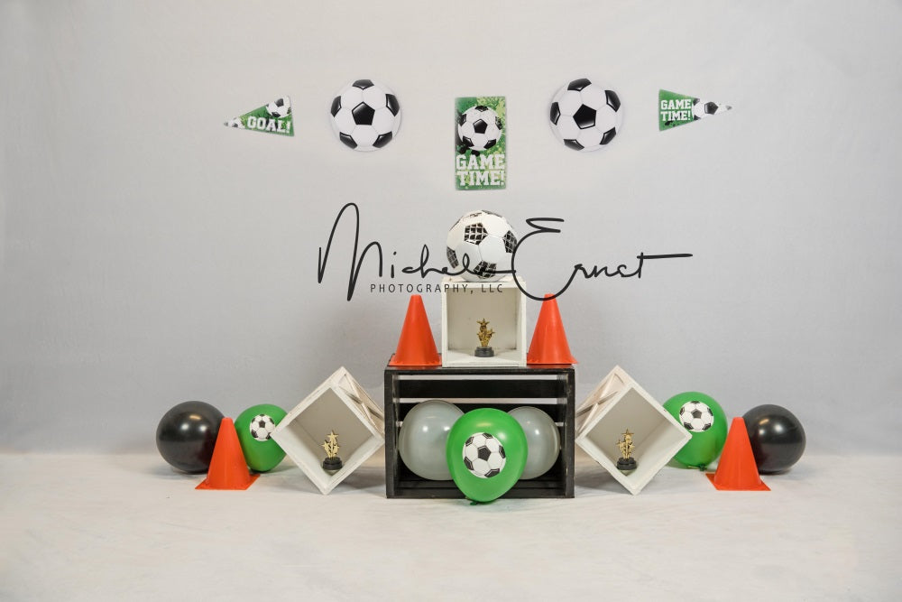 Kate Champion Football Sport Enfant Toile de fond conçue par Michele Ernst Photographie