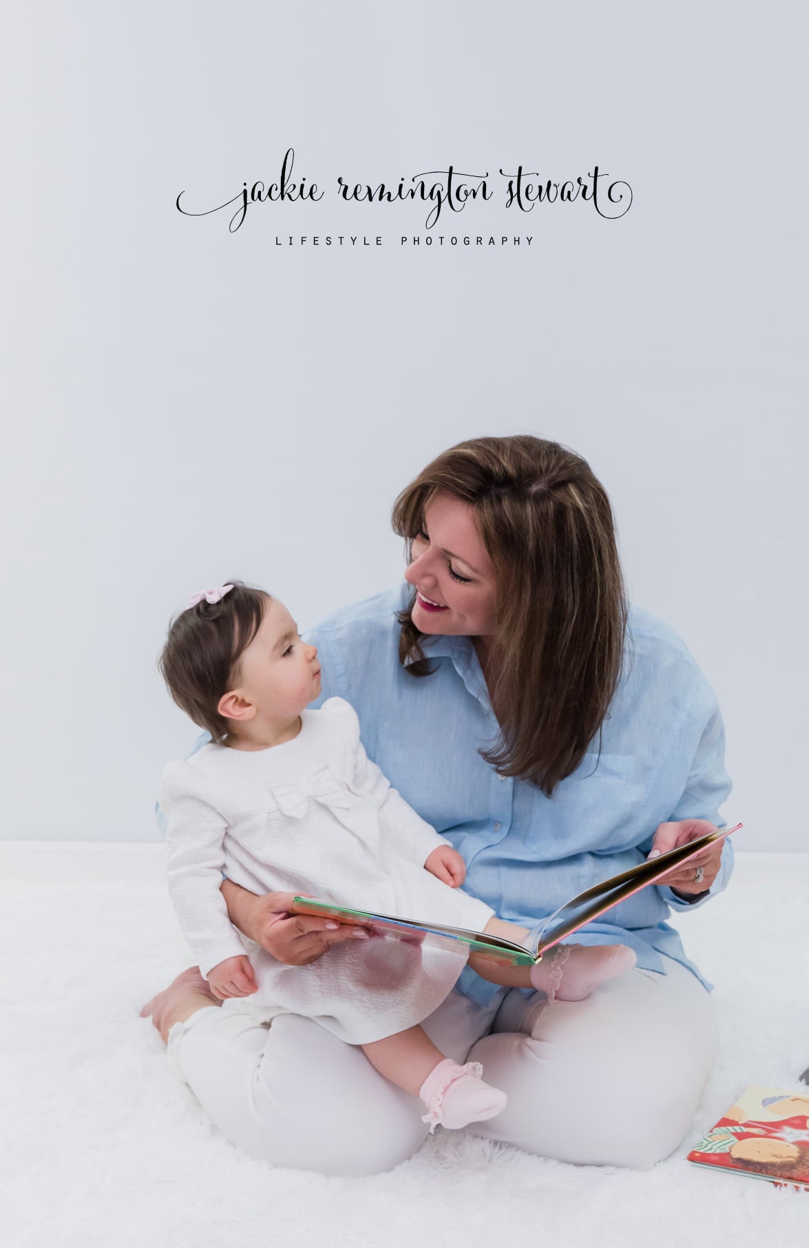 Kate Couleur unie Blanc Toile de fond Photographie de portrait