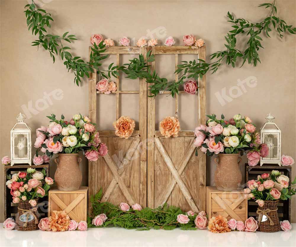 Kate Fleurs Rose Anniversaire Printemps Toile de fond conçue par Emetselch - Kate Backdrop FR
