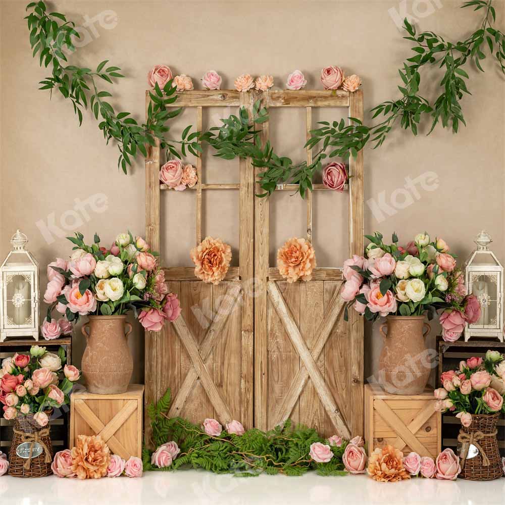 Kate Fleurs Rose Anniversaire Printemps Toile de fond conçue par Emetselch - Kate Backdrop FR
