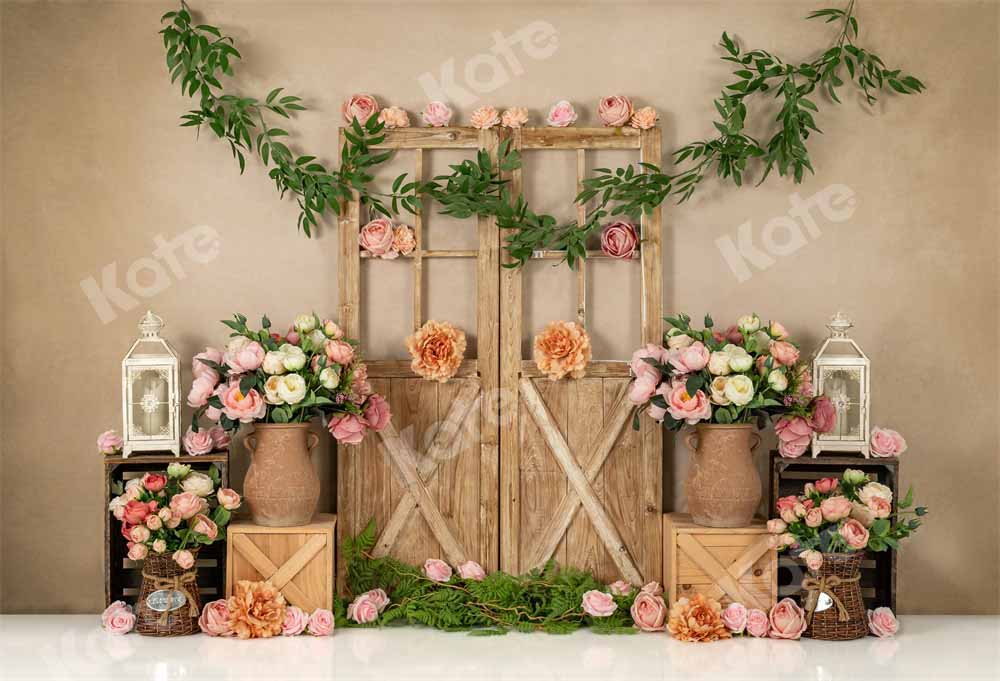 Kate Fleurs Rose Anniversaire Printemps Toile de fond conçue par Emetselch - Kate Backdrop FR
